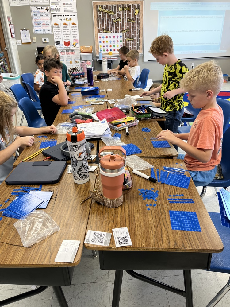 Mr. Roberto's 2nd grade class place value practice. 