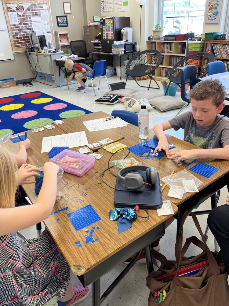 Mr. Roberto's 2nd grade class place value practice. 