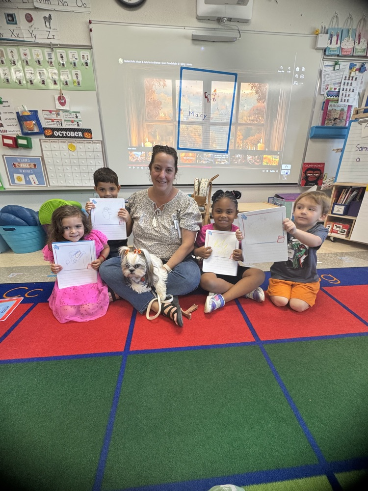Therapy dog visits Head Start 