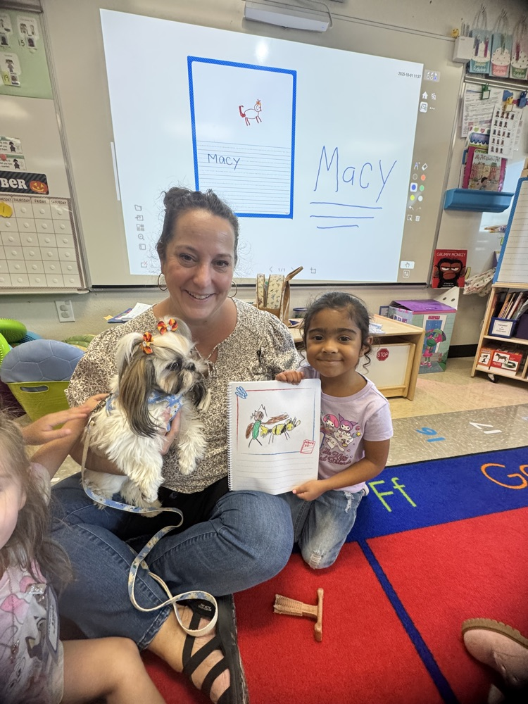 Therapy dog visits Head Start 