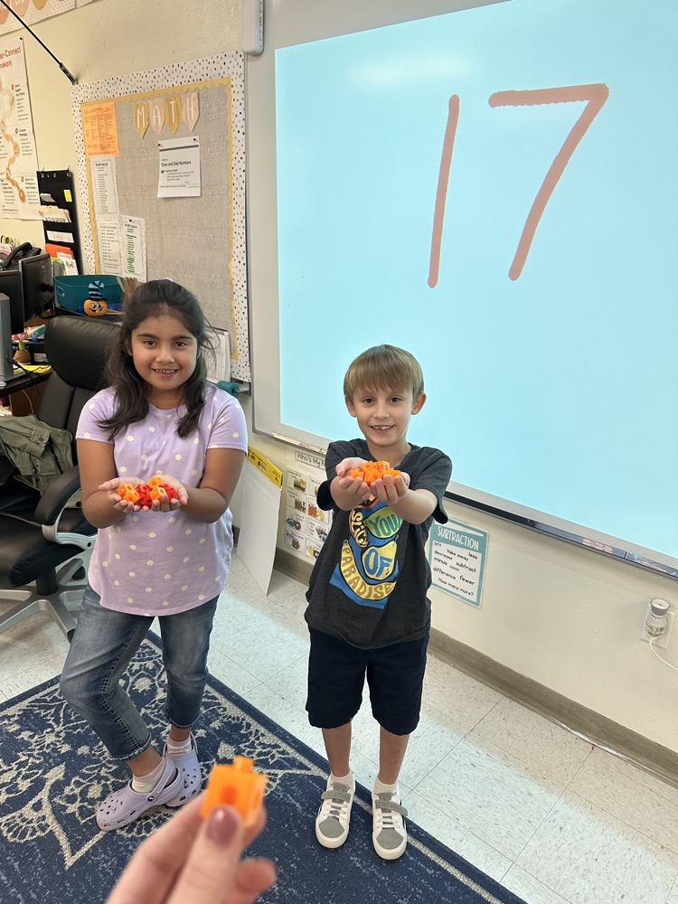 Ms. Matt’s class LOVES math, especially when it’s hands on! This week we have worked on place value knowledge and determining if numbers are even and odd.