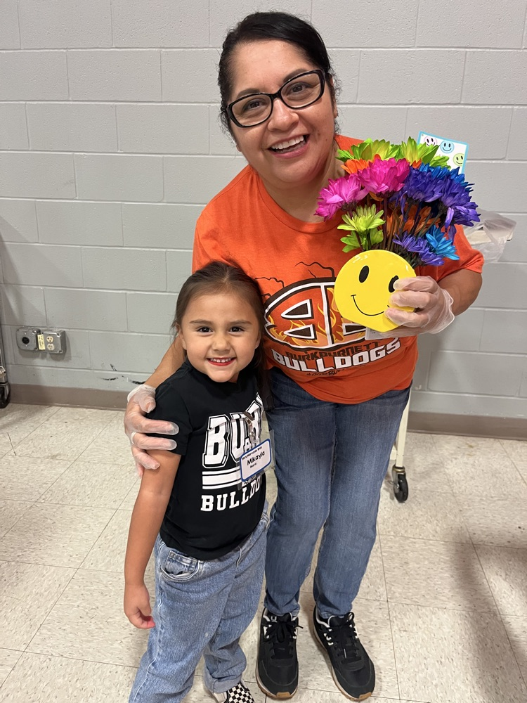 a sweet student celebrated one of our custodians! 