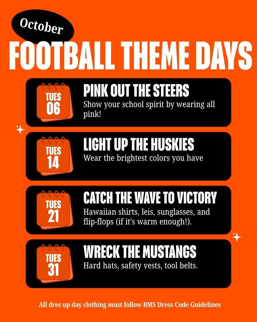BMS Football Theme Days
