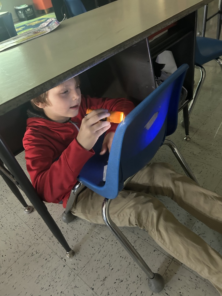 They are building up their reading stamina with flash light Thursday reading in Mrs. McClain’s class!
