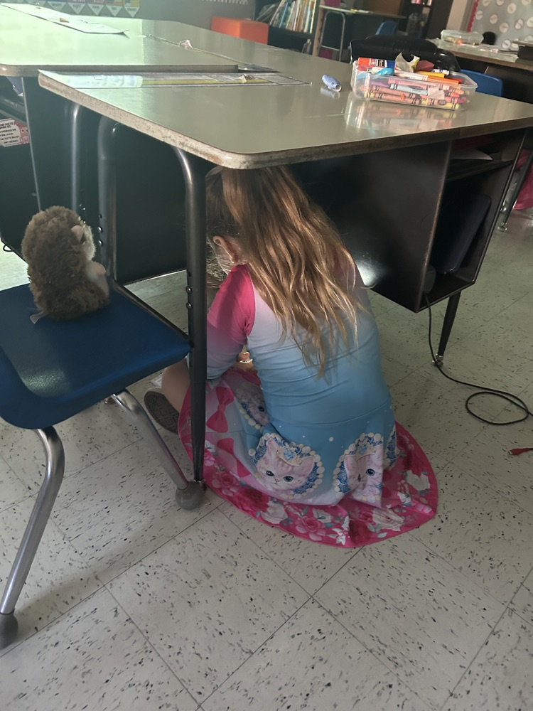 They are building up their reading stamina with flash light Thursday reading in Mrs. McClain’s class!