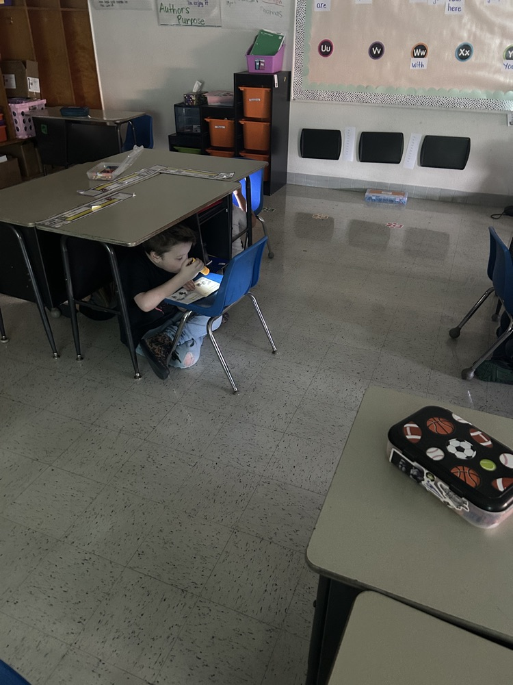 They are building up their reading stamina with flash light Thursday reading in Mrs. McClain’s class!