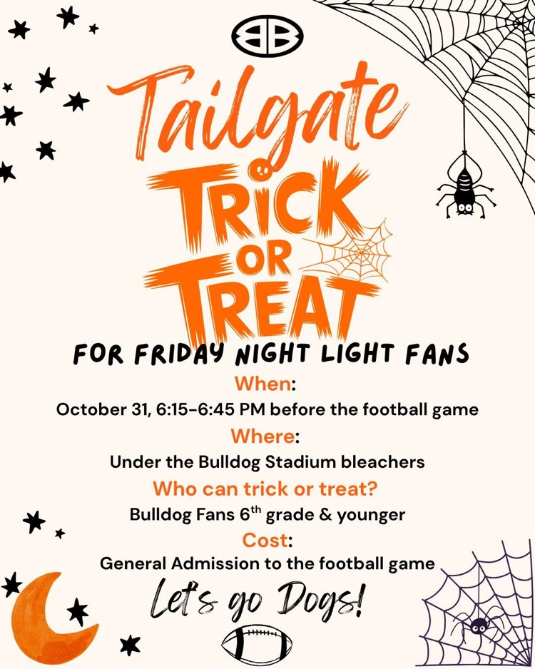 Bulldogs Tailgate Trick or Treat