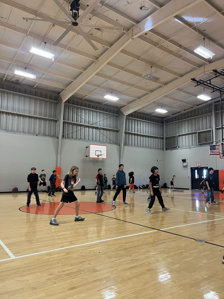Friday energy in full swing! Our boys and Coach Strickland brought their best dance moves to PE class today!