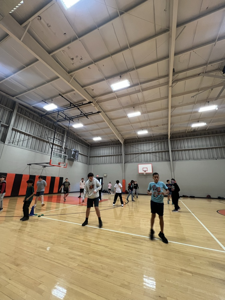 Friday energy in full swing! Our boys and Coach Strickland brought their best dance moves to PE class today!
