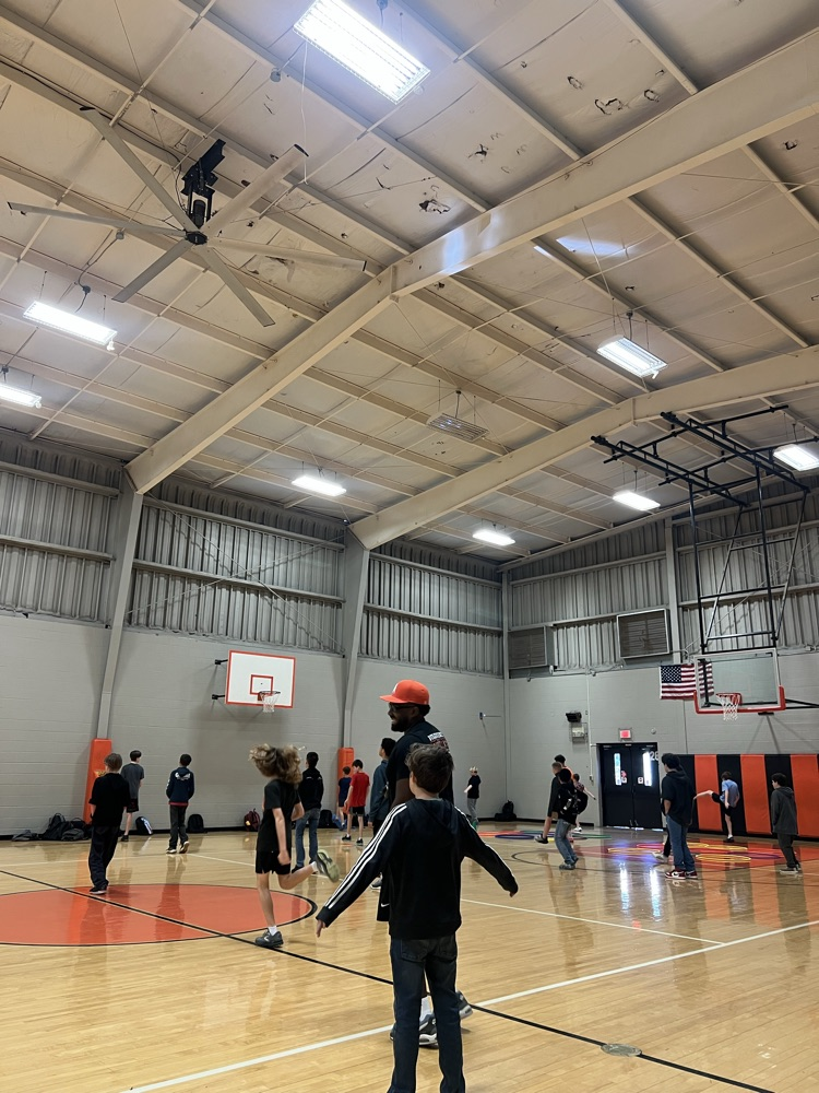 Friday energy in full swing! Our boys and Coach Strickland brought their best dance moves to PE class today!