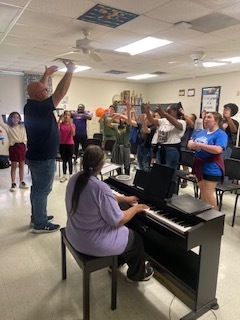 Choir students and teachers