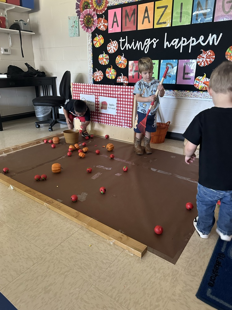 Mrs. Simmons’s class working in stations.