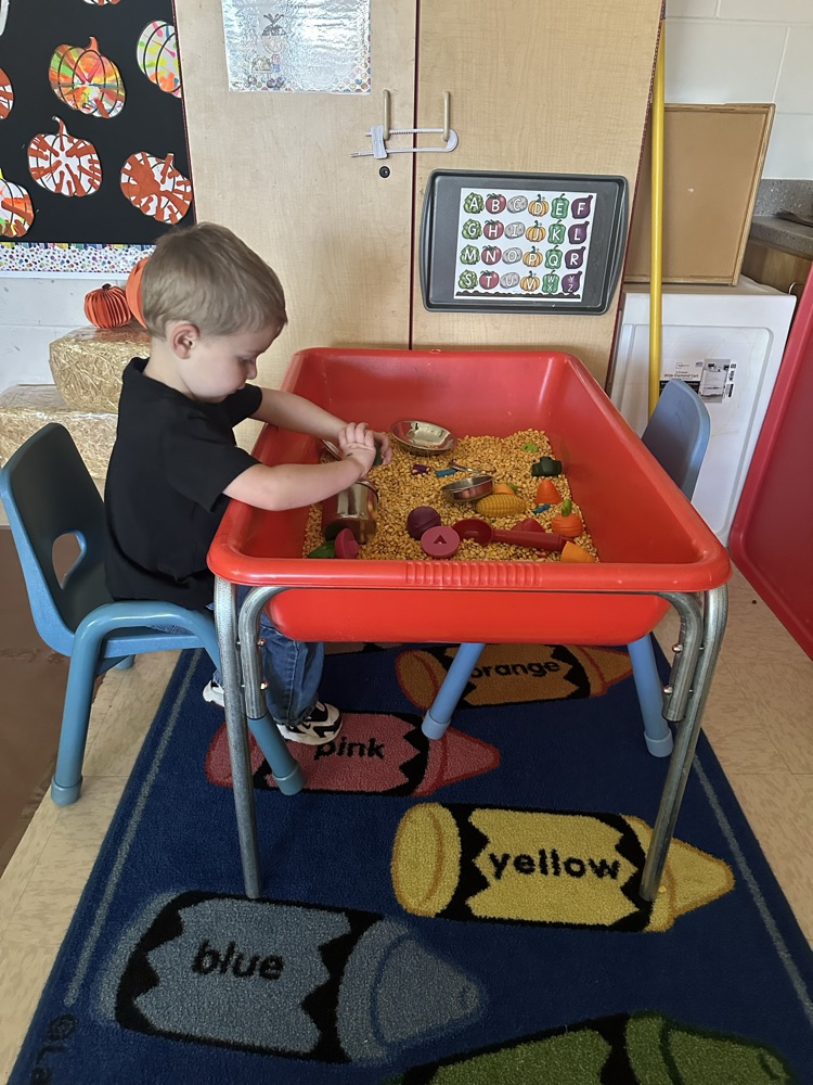 Mrs. Simmons’s class working in stations