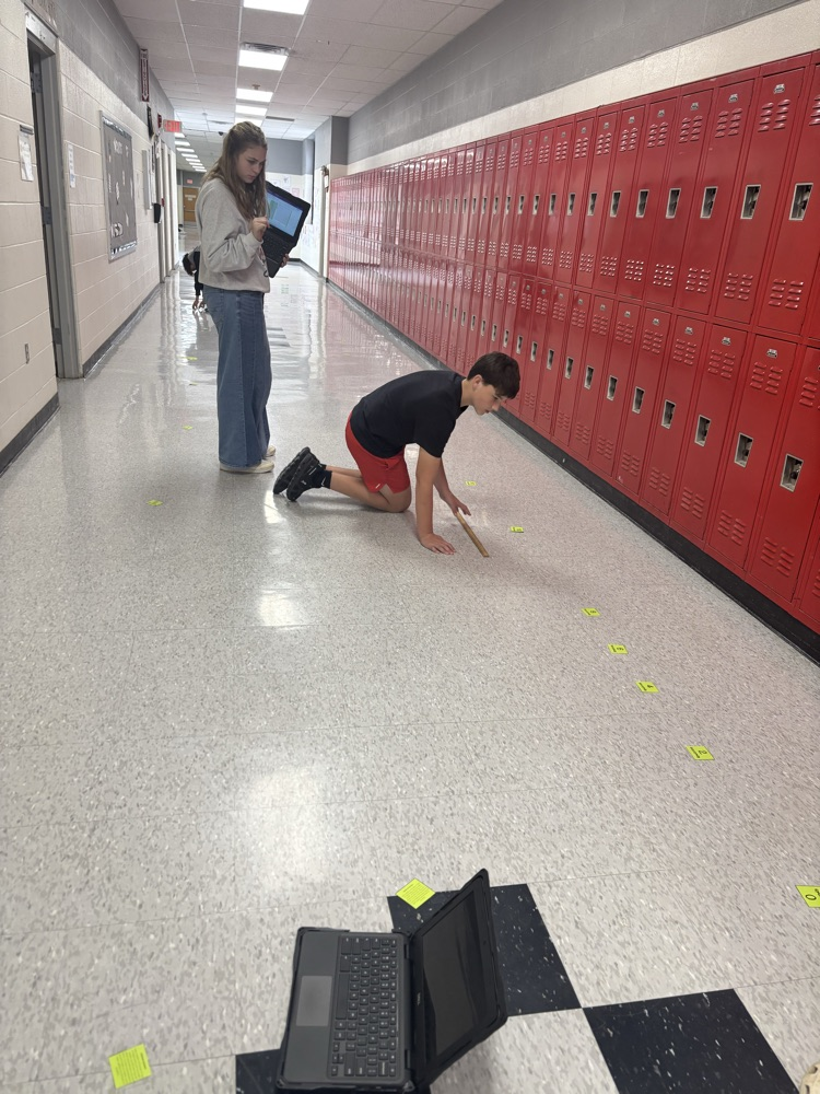 students measuring
