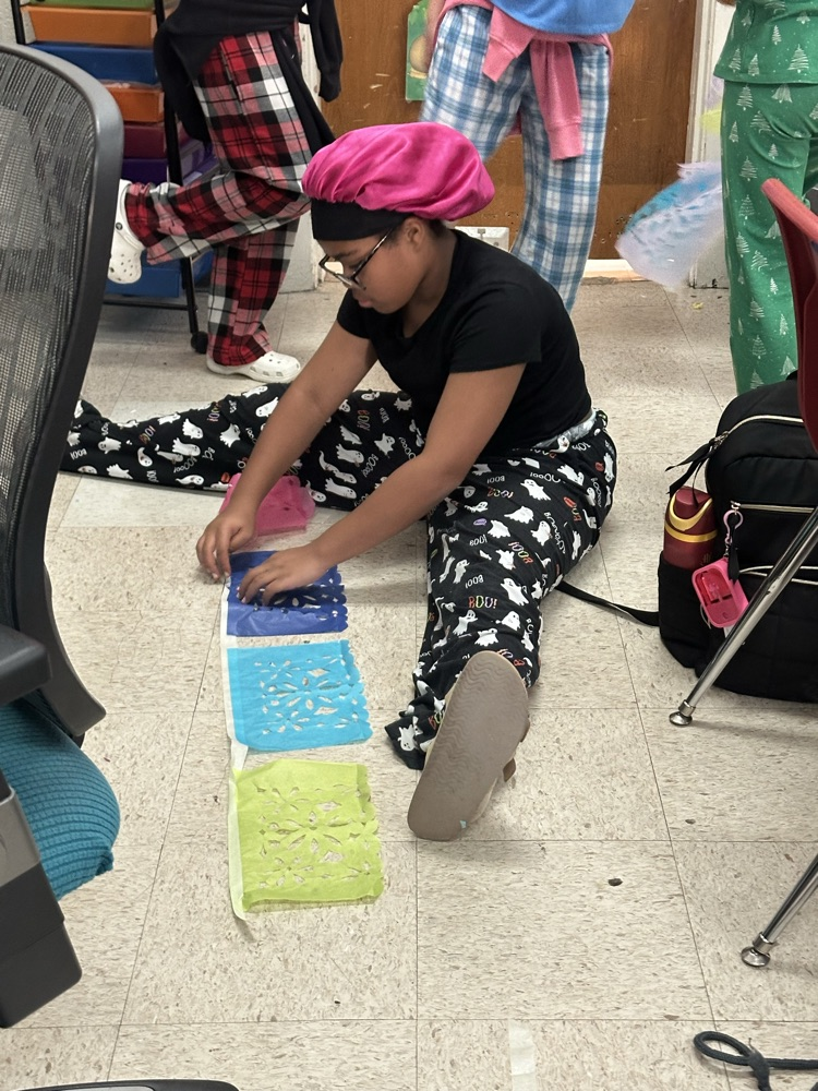 students working on project