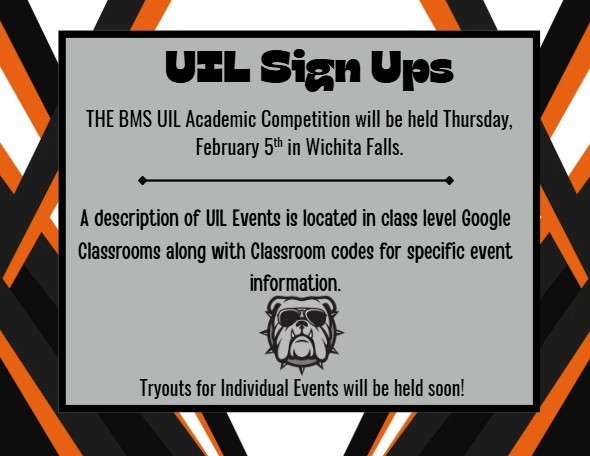 UIL Academic tryouts