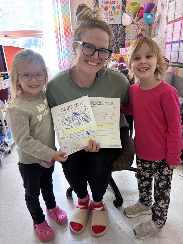 While learning about community workers, Mrs. Skinner’s class made letters to the community workers of their choice at our school. They delivered their letters to them today and said thank you for all that they do to make our school great!