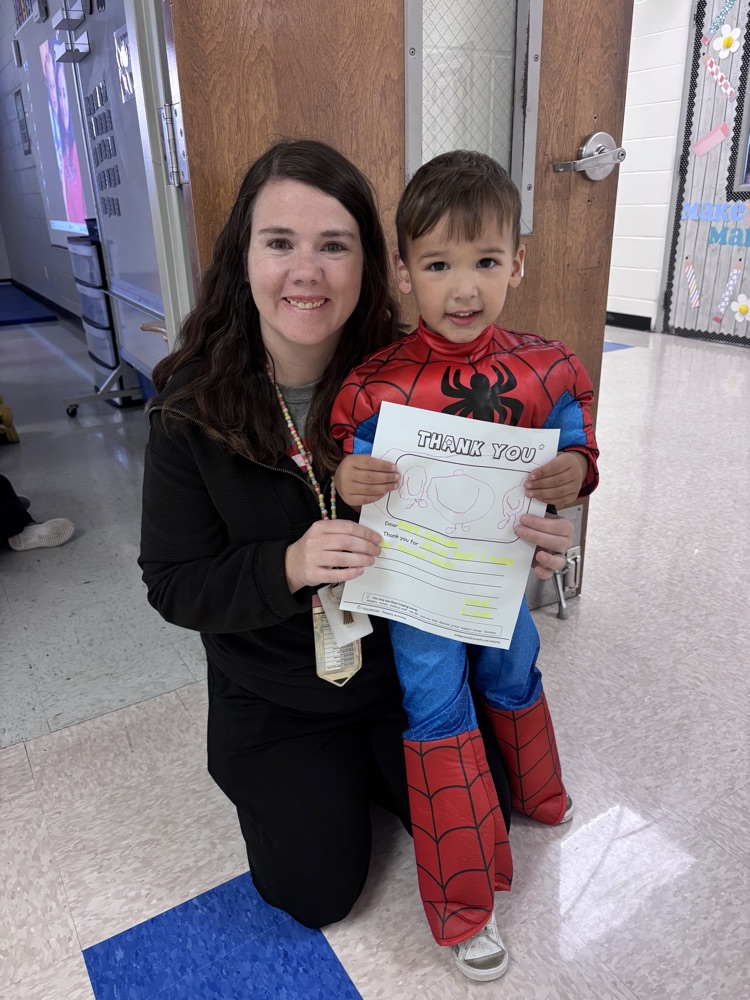 While learning about community workers, Mrs. Skinner’s class made letters to the community workers of their choice at our school. They delivered their letters to them today and said thank you for all that they do to make our school great!