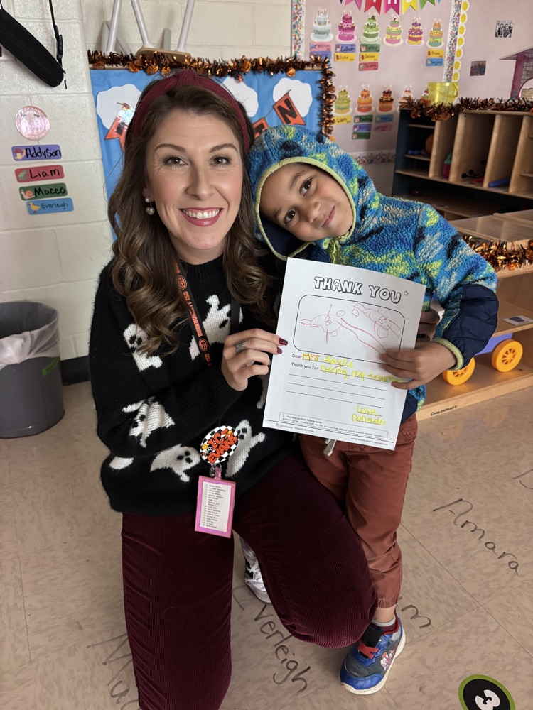 While learning about community workers, Mrs. Skinner’s class made letters to the community workers of their choice at our school. They delivered their letters to them today and said thank you for all that they do to make our school great!