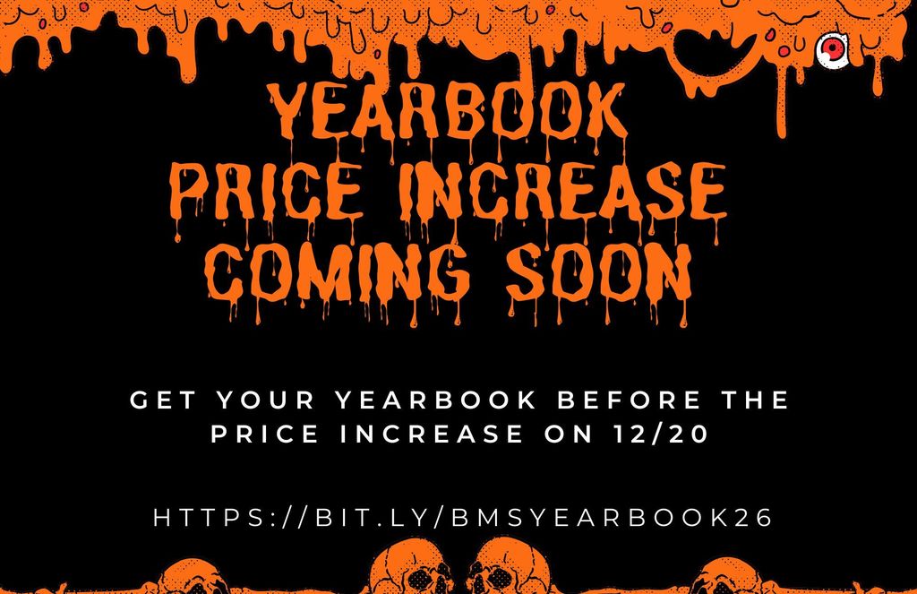 Yearbook price increase