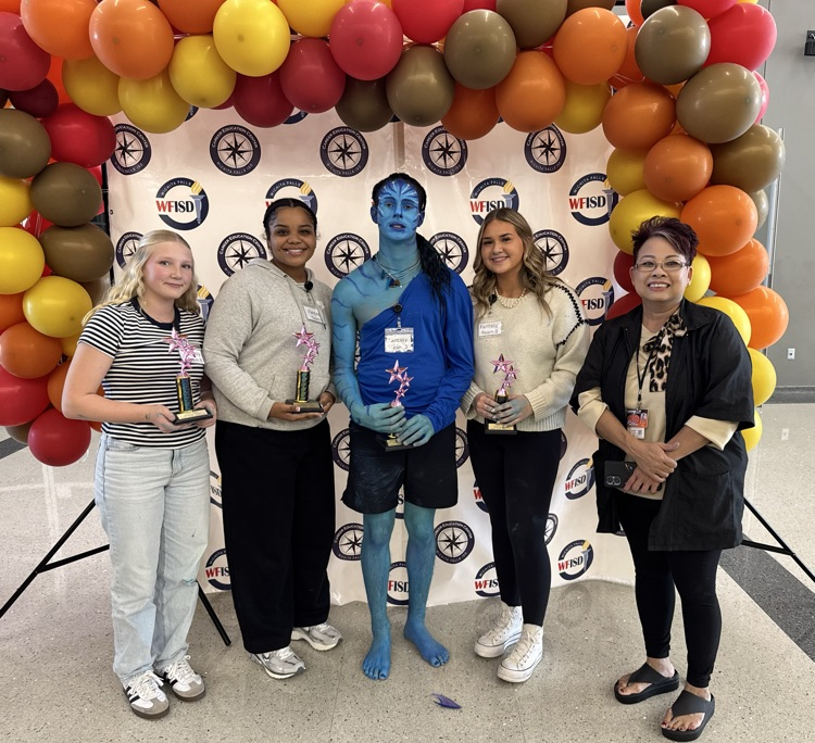 BHS Cosmetology Team sweeps the awards Avatar-1st Place Cruela 3rd Nails-3rd They competed against 4 other schools and 60 students.