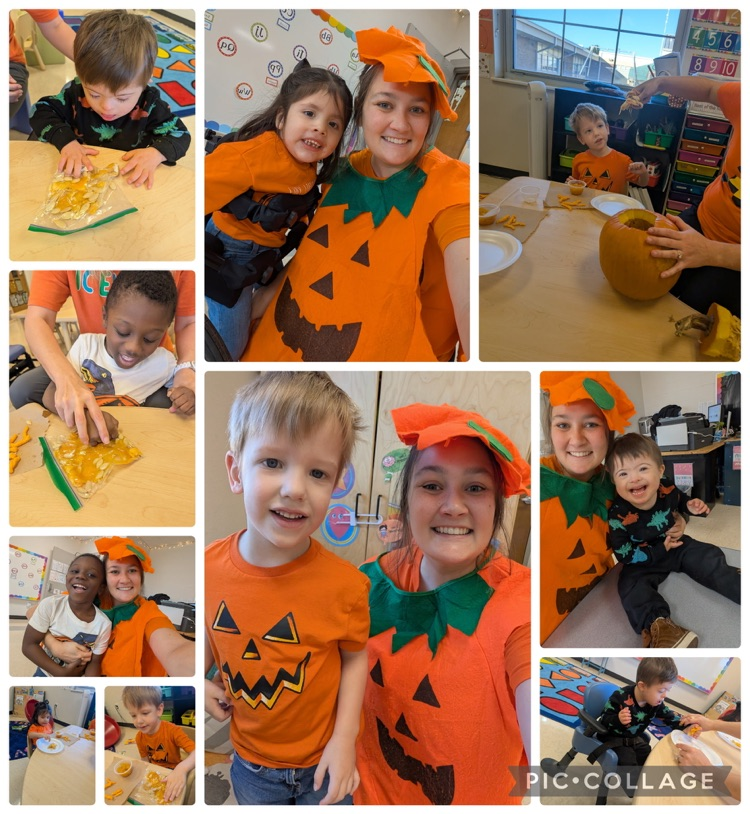 Mrs. Hughes class orange day! 