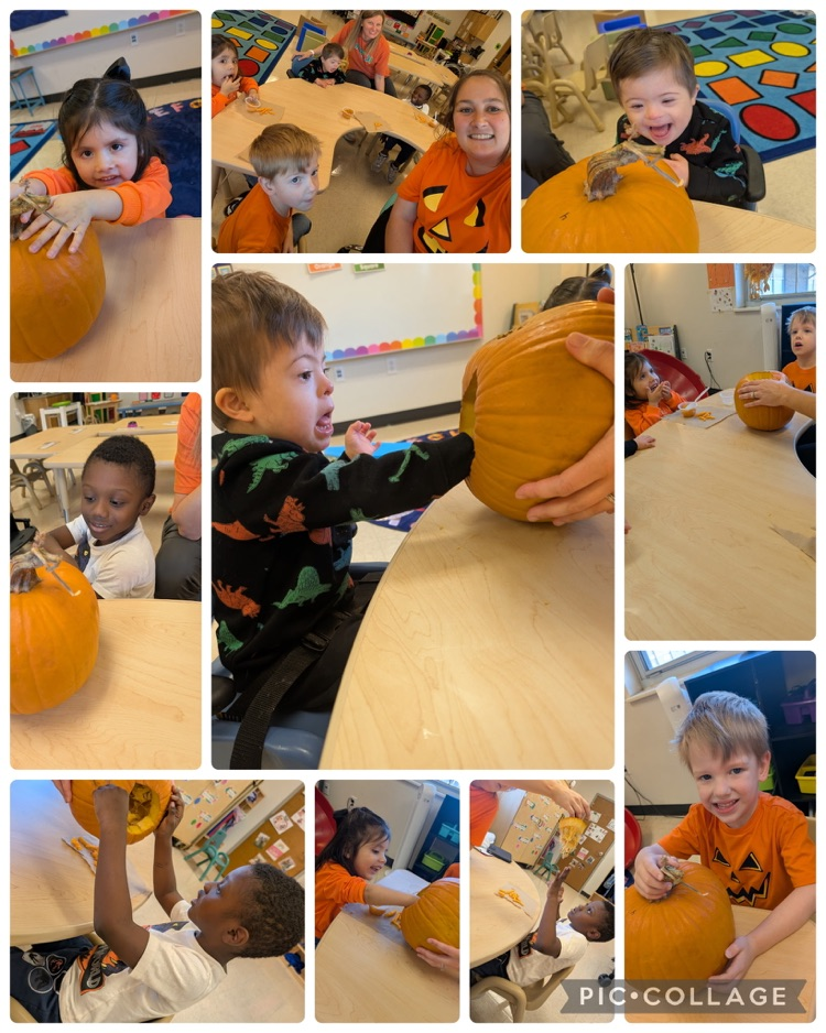 Mrs. Hughes class orange day! 