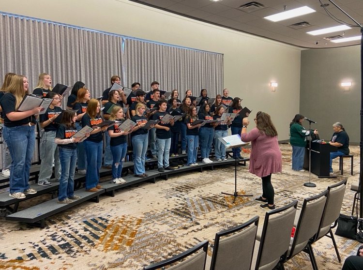 BHS Varsity Choir kicked off musical performances at Christmas Magic at the MPEC in Wichita Falls Friday morning.