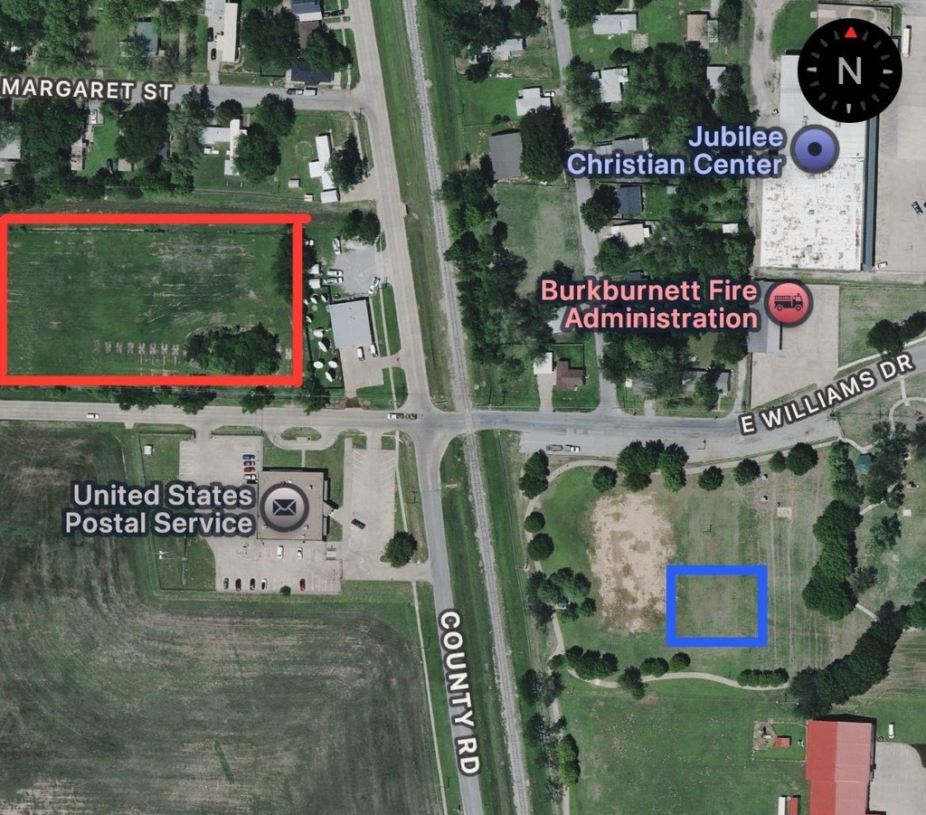 Map for parking and courts
