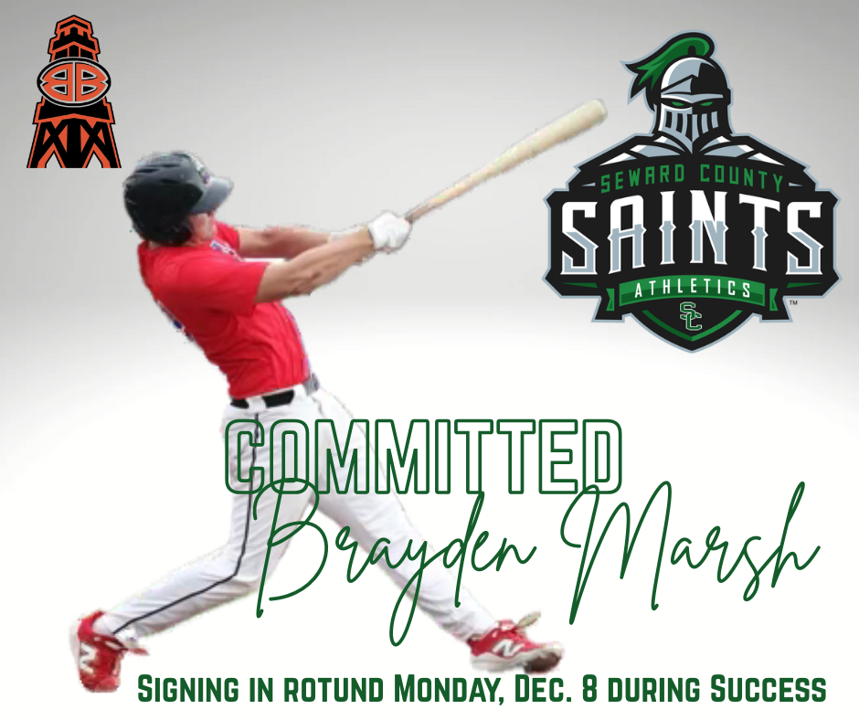Brayden Marsh officially commits to Seward County, Brayden will play for former Blacksox coach Mike Davidson!