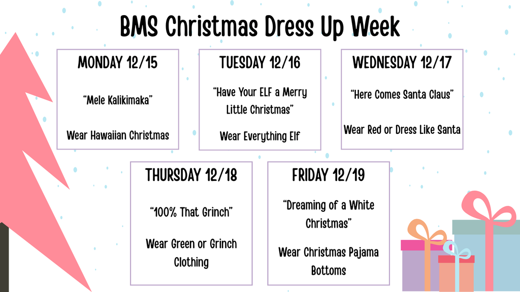 Christmas dress up days