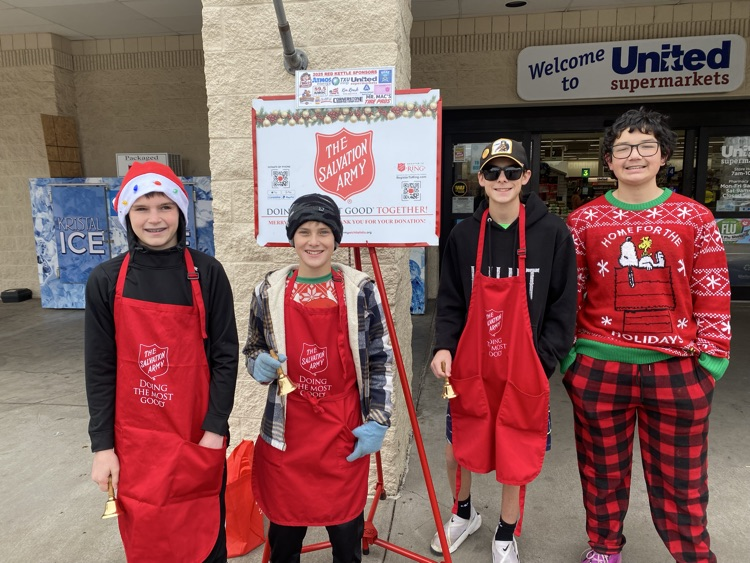 students ringing bell