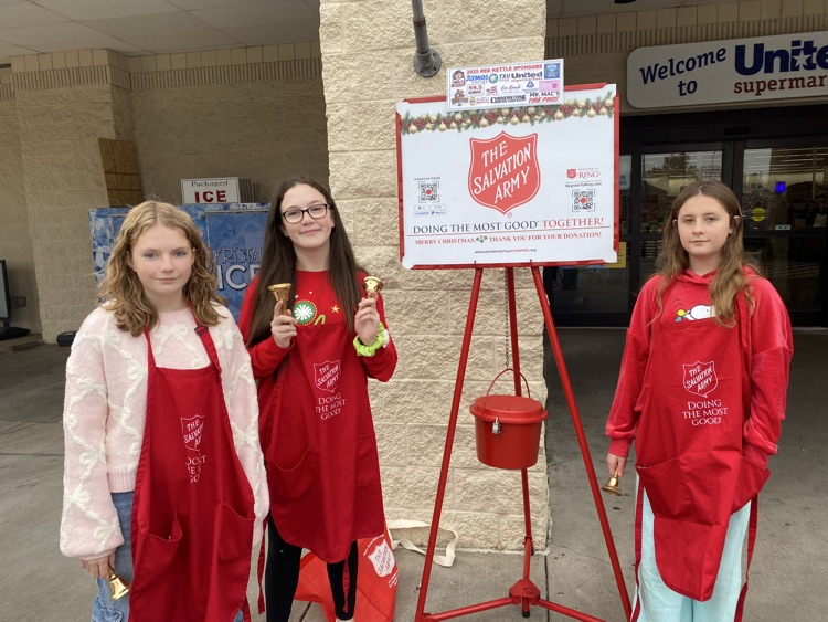 students ringing bell