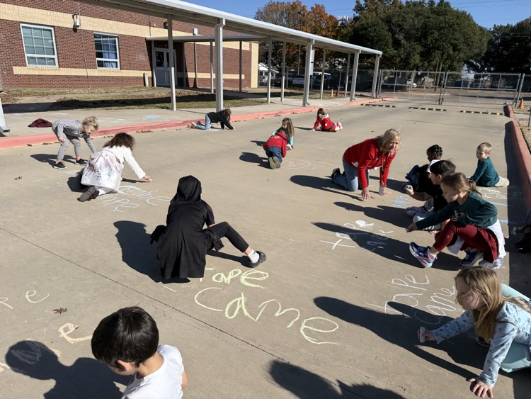 Mrs. Smiley’s class practicing their phonics pattern