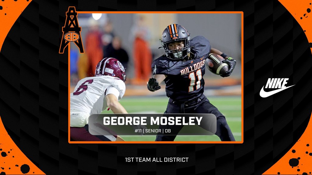 GEORGE MOSELEY #11 SENIOR QB 1ST TEAM ALL DISTRICT