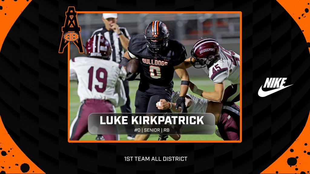 LUKE KIRKPATRICK #0 SENIOR RB 1ST TEAM ALL DISTRICT