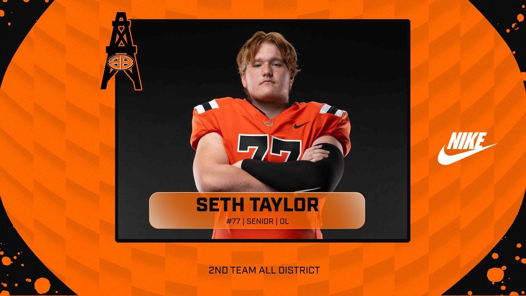 SETH TAYLOR #77 SENIOR OL 2ND TEAM ALL DISTRICT