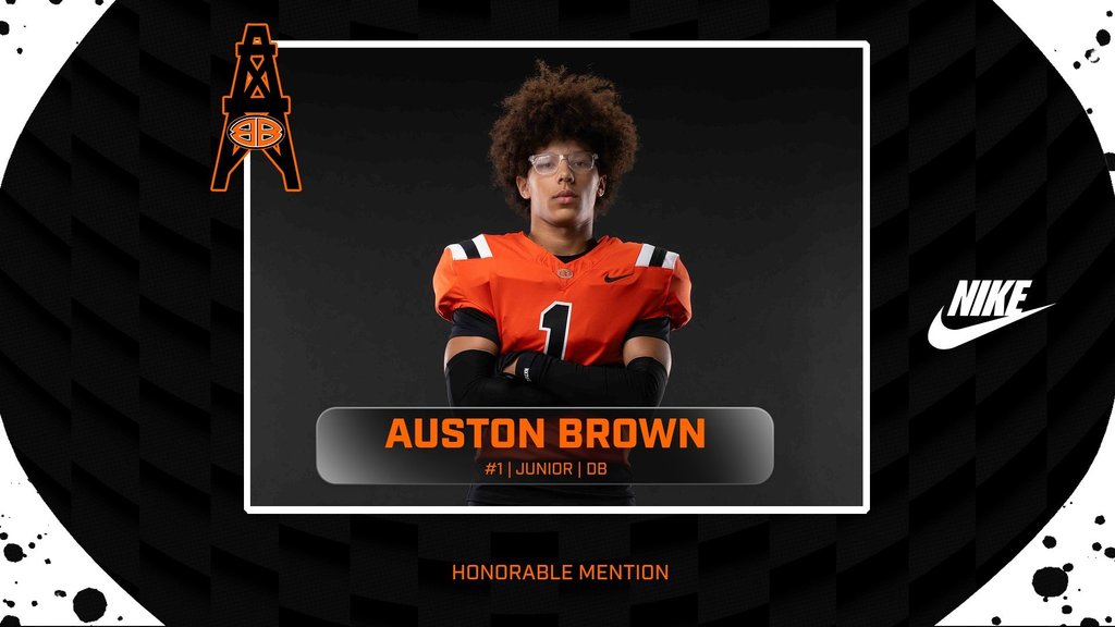 AUSTON BROWN #1 JUNIOR DB HONORABLE MENTION