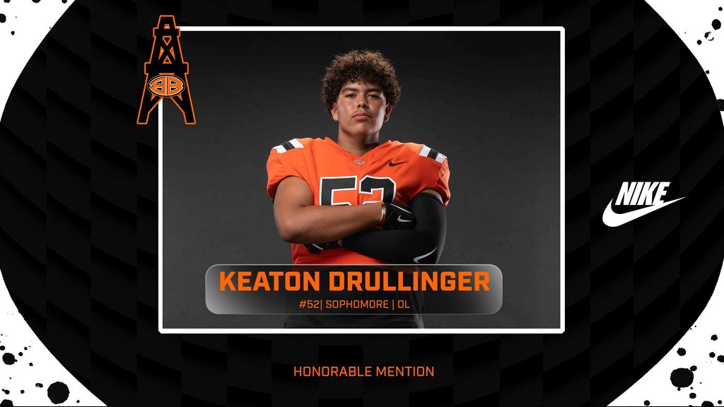 KEATION DRULLINGER # 52 SOPHOMORE OL HONORABLE MENTION