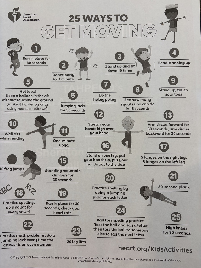 25 ways to get moving