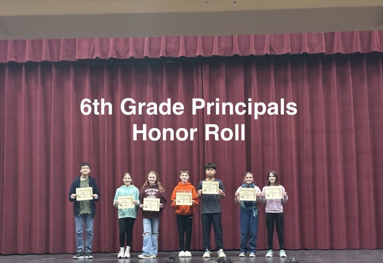 Principal honor roll award