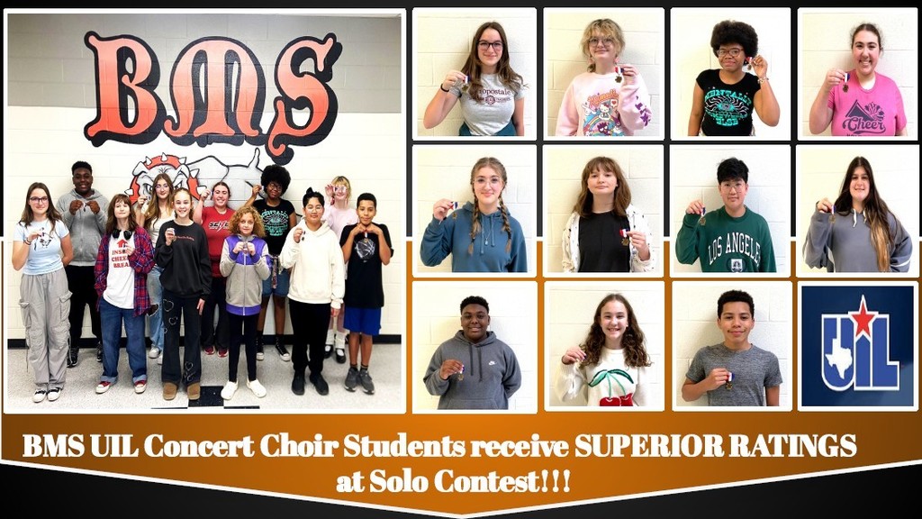 BMS UIL Choir students