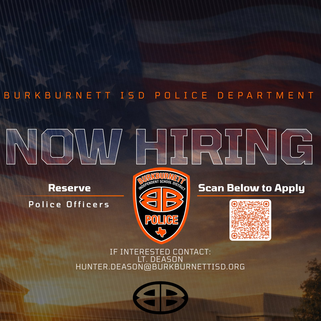 Now Hiring, BurkburnettISD PD.