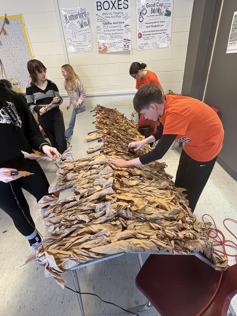 Theater Arts students building props
