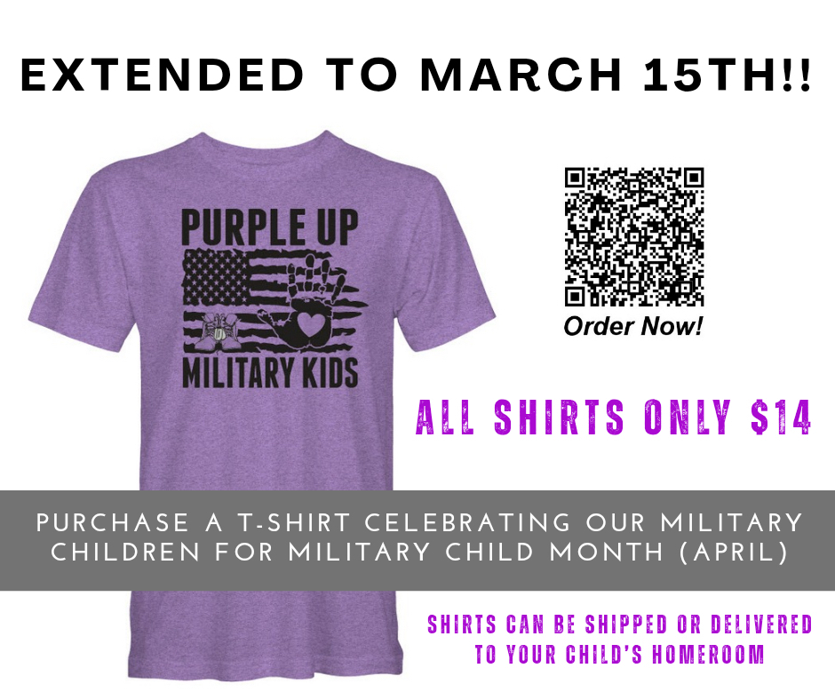 Extended deadline to order Purple Up shirt.
