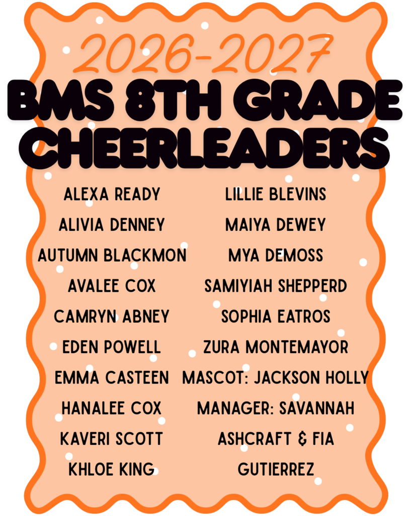Image announces new BISD cheerleaders. 