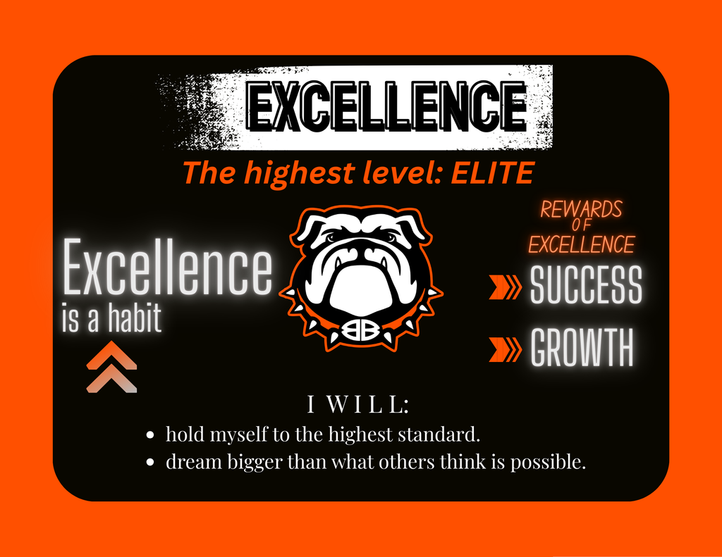 The word of the week is excellence. 
