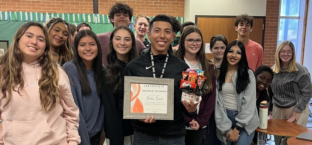 Congratulations to Carlos Torres!  2026 Burkburnett High School Teacher of the Year!