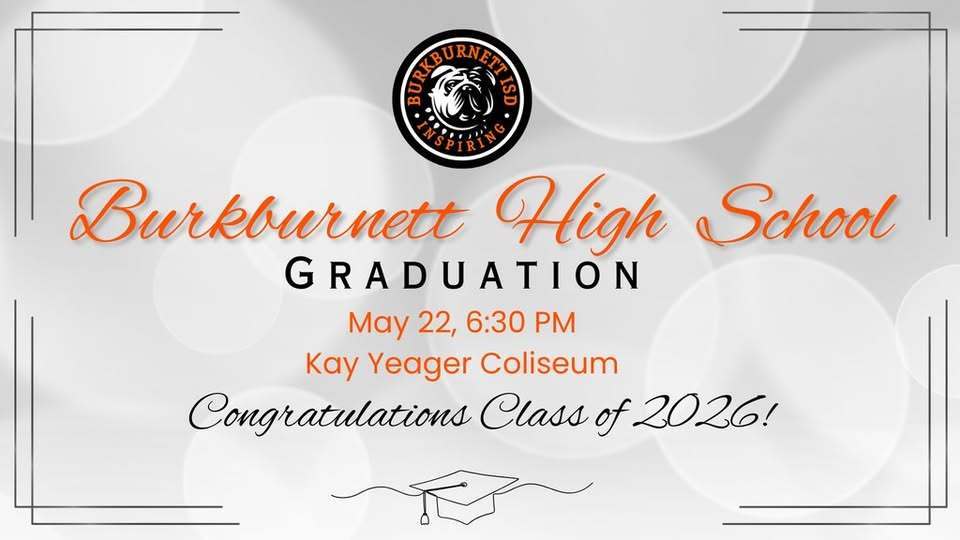 Graduation is May 22, 6:30 pm