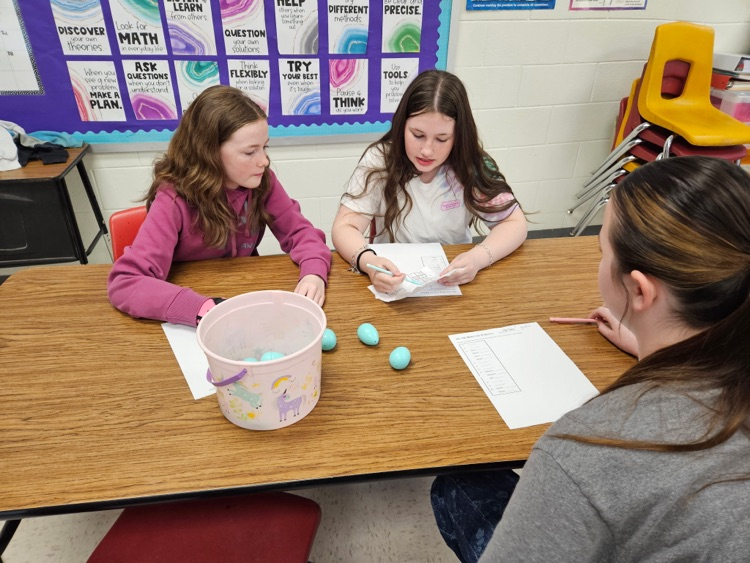 student math Easter egg activity